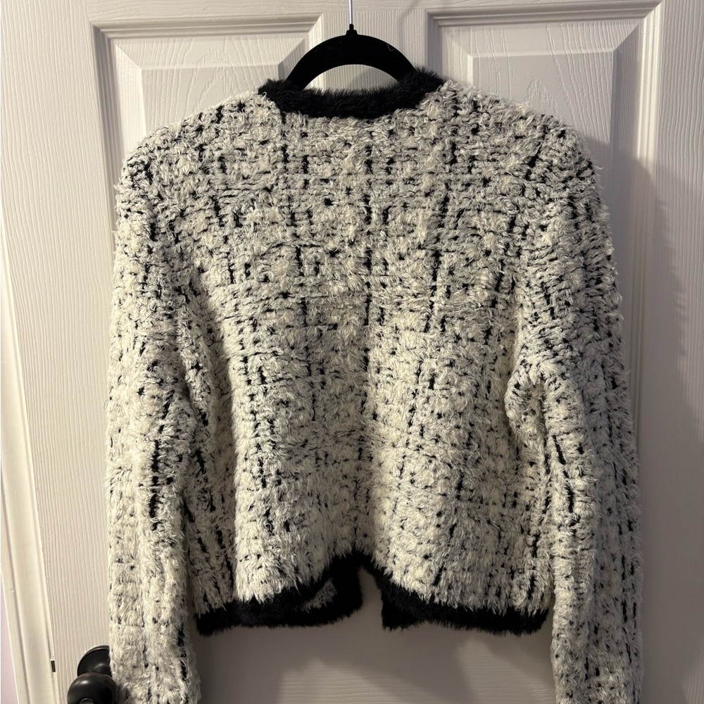 Ann Taylor Black and White Textured Blazer - Picture 4 of 5